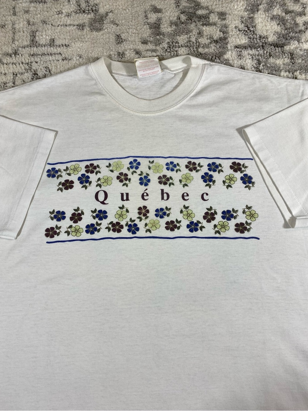 Vintage 90s Quebec Tee Shirt - Made in Canada